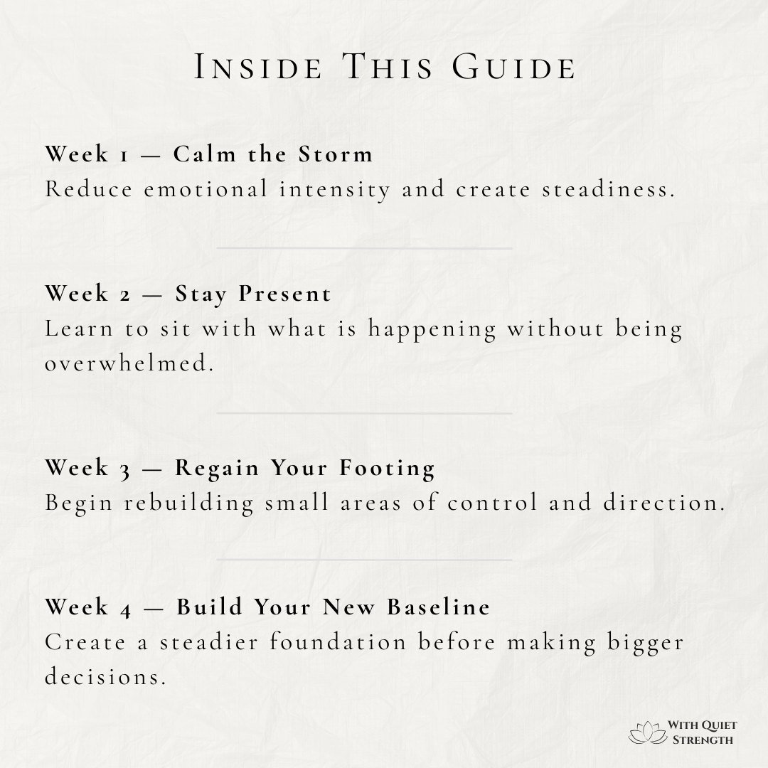From Chaos to Calm – Book One: A Four-Week Reset for Finding Your Footing After Life Changes
